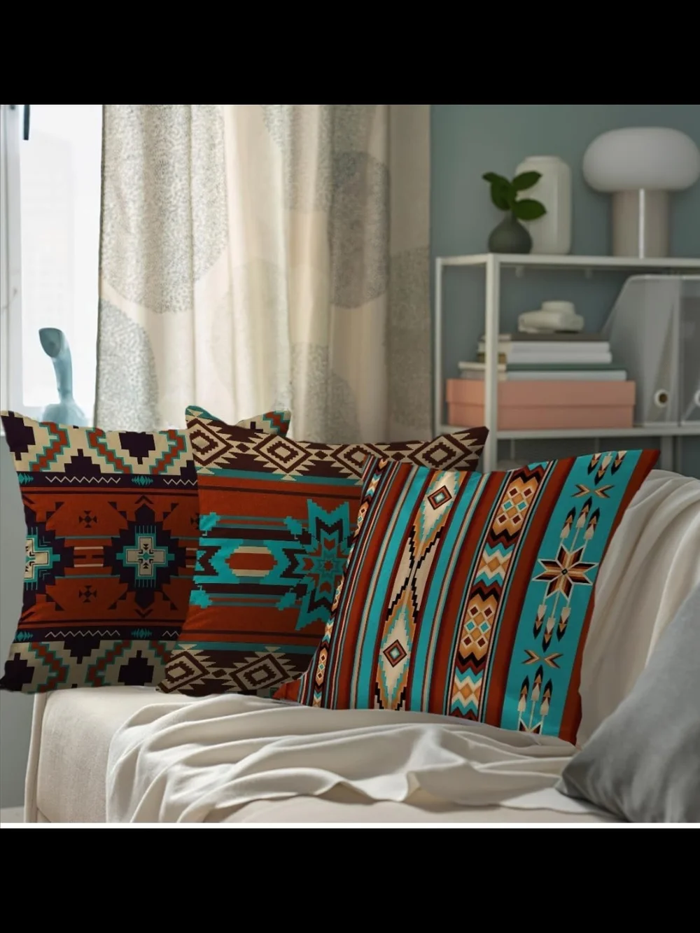 Southwestern Throw Pillow Covers - Set Of 6. These Are Covers Only No Pillows!